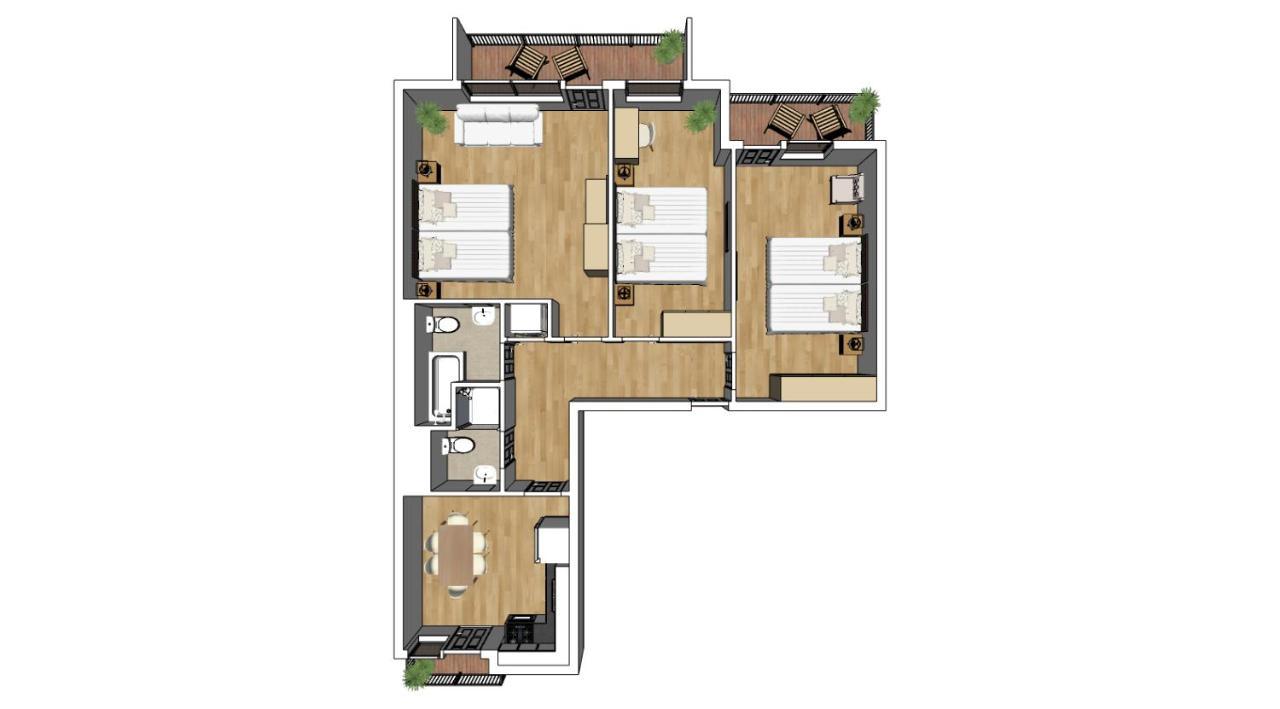 Flatista Homes - Hirschgarten Appartement München